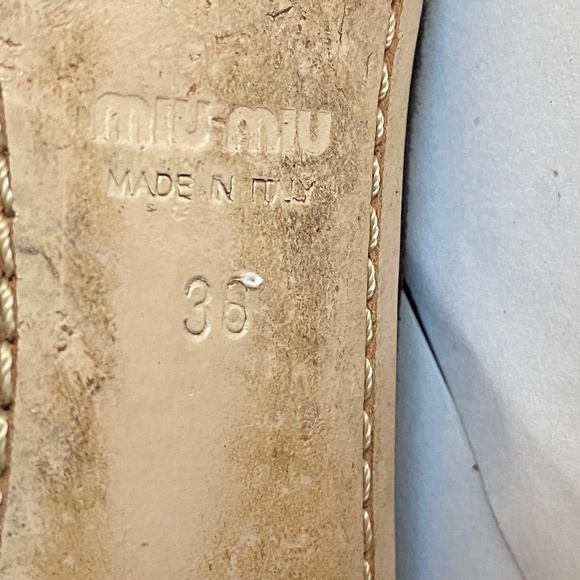 MIU MIU by Prada black suede below knee high boots crystal heels 36-6 zipper - Picture 10 of 12